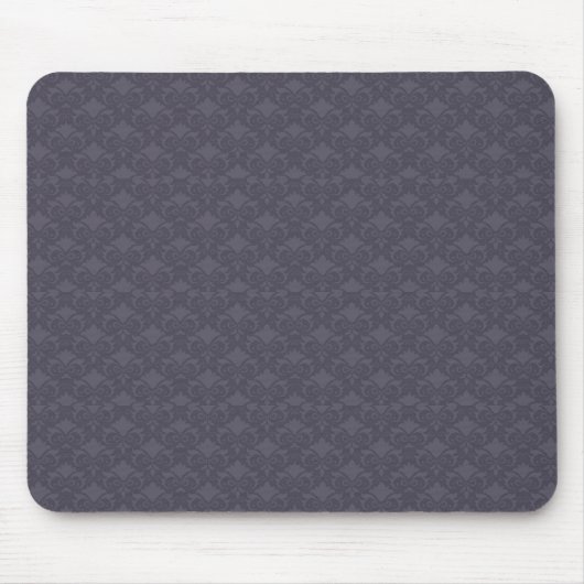 Gray Damask Bows Mousepad (Vorne)