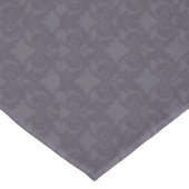 Gray Damask Bows Tischdecke (Schrägansicht)