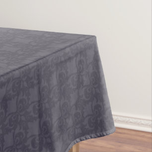 Gray Damask Bows Tischdecke