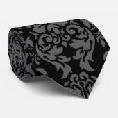 Gray Damask Krawatte (Gerollt)