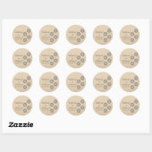 Gray Daring Floral Blooms Wedding Stickers (Blatt)
