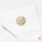 Gray Daring Floral Blooms Wedding Stickers (Umschlag)