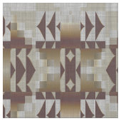 Gray Dark Brown Taupe Khaki Beige Ethnic Look Stoff (Nahaufnahme)