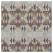 Gray Dark Brown Taupe Khaki Beige Ethnic Look Stoff (Muster)