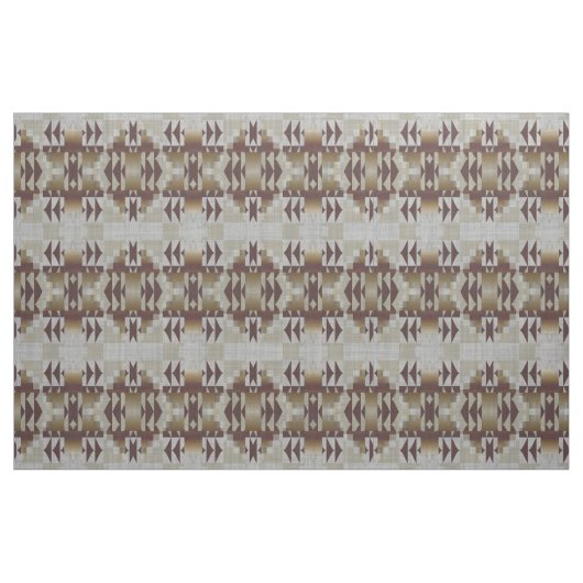 Gray Dark Brown Taupe Khaki Beige Ethnic Look Stoff (Fat Quarter (45,7 x 55,9 cm))