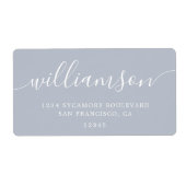 Gray Dawn Modern Script Family Rücksendeadresse (Vorne)