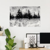 "Gray Day on Landschaftlich" Landschaftsposter Poster (Heimbüro)