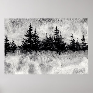 "Gray Day on Landschaftlich" Landschaftsposter Poster