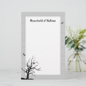 Gray Dead Tree Stationery Briefpapier (Stehend Vorderseite)