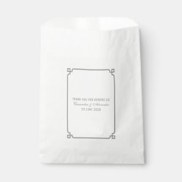 Gray Deko Chic Wedding Geschenktütchen