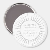 Gray Deko Retro Speichern Sie das Datumsfenster Magnet (Vorderseite/Rückseite)