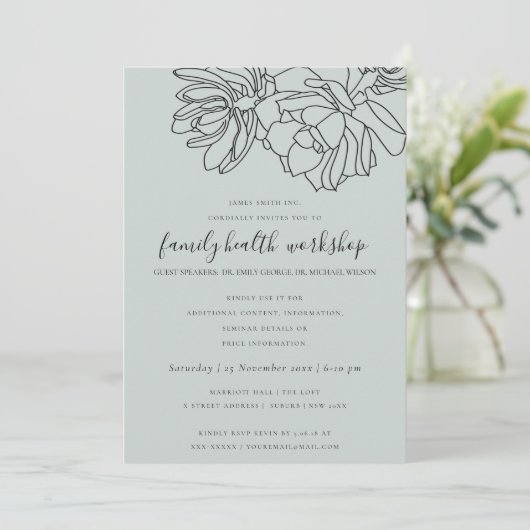 GRAY DESERT CACTI ERFOLGREICHE SKETCH WORKSHOP-VER EINLADUNG (Stehend Vorderseite)