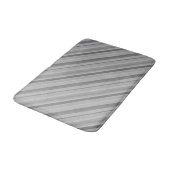 Gray diagonale Streifen Badematte (Schrägansicht)