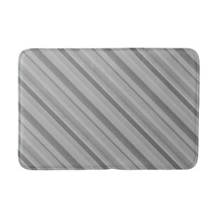Gray diagonale Streifen Badematte