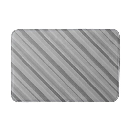 Gray diagonale Streifen Badematte (Vorderseite)