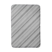 Gray diagonale Streifen Badematte (Vorderseite Vertikal)
