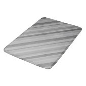 Gray diagonale Streifen Badematte (Schrägansicht)