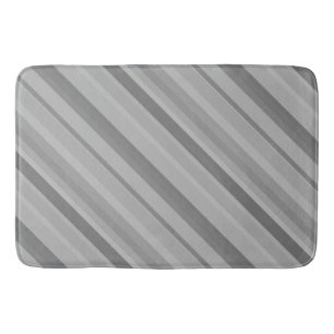 Gray diagonale Streifen Badematte