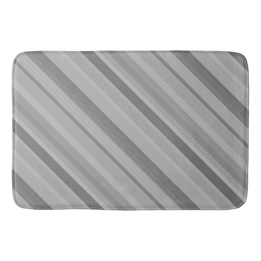 Gray diagonale Streifen Badematte (Vorderseite)