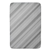Gray diagonale Streifen Badematte (Vorderseite Vertikal)