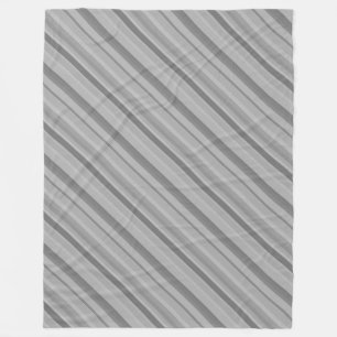 Gray diagonale Streifen Fleecedecke