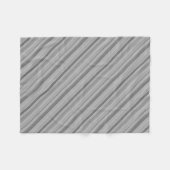 Gray diagonale Streifen Fleecedecke (Vorderseite (Horizontal))