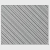 Gray diagonale Streifen Geschenkpapier (Flach)