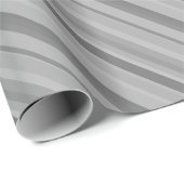 Gray diagonale Streifen Geschenkpapier (Rolleneckpunkt)