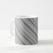 Gray diagonale Streifen Kaffeetasse (Vorderseite Links)