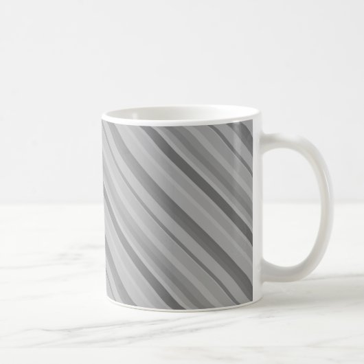 Gray diagonale Streifen Kaffeetasse (Rechts)