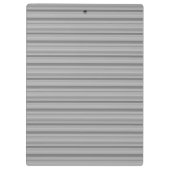 Gray diagonale Streifen Klemmbrett (Rückseite)