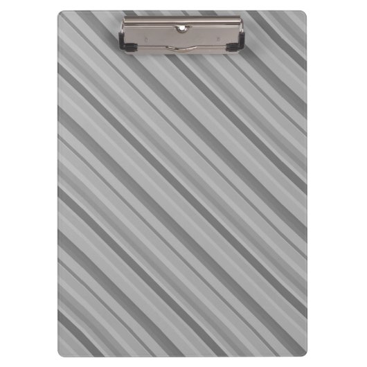 Gray diagonale Streifen Klemmbrett (Vorderseite)