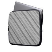 Gray diagonale Streifen Laptopschutzhülle (Vorderseite Links)