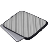 Gray diagonale Streifen Laptopschutzhülle (Vorne Knopf)