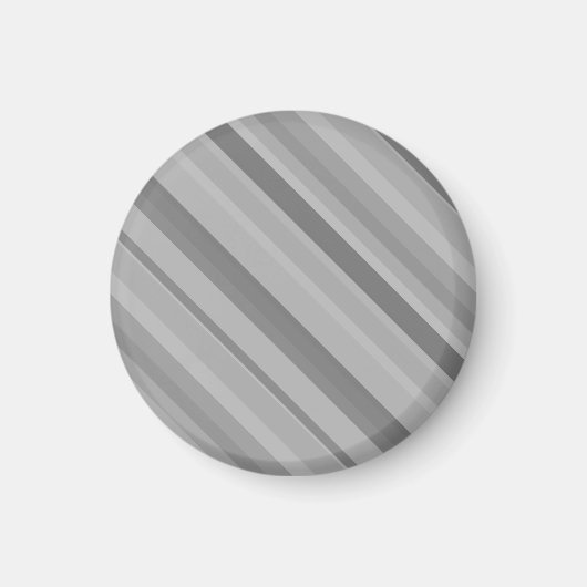 Gray diagonale Streifen Magnet (Vorne)