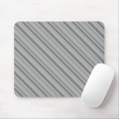 Gray diagonale Streifen Mousepad (Mit Mouse)