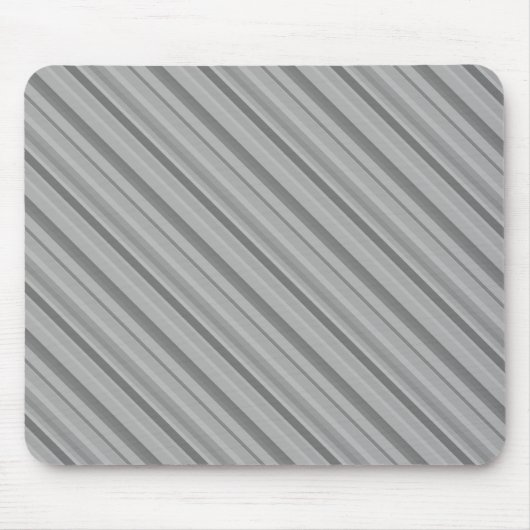 Gray diagonale Streifen Mousepad (Vorne)