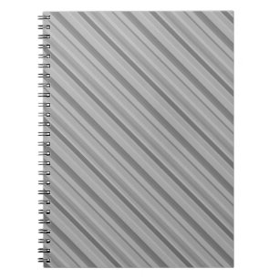 Gray diagonale Streifen Notizblock