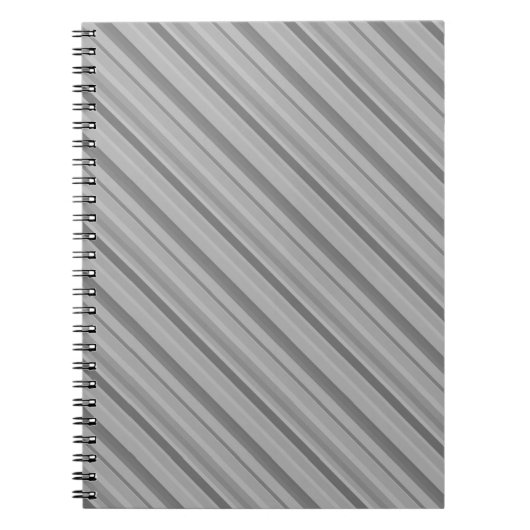 Gray diagonale Streifen Notizblock (Vorderseite)