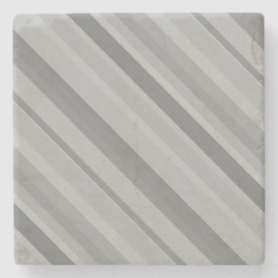 Gray diagonale Streifen Steinuntersetzer