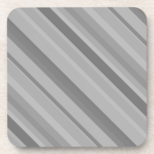 Gray diagonale Streifen Untersetzer (Vorderseite)