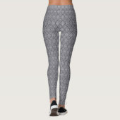 Gray Diamond Design Frauen Leggings (Rückseite)