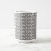 Gray Diamond Pattern Kaffeetasse (Mittel)