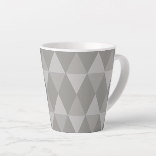 Gray Diamond Pattern Milchtasse (Rechte Ecke)
