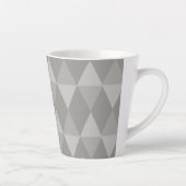 Gray Diamond Pattern Milchtasse (Rechts)