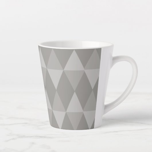 Gray Diamond Pattern Milchtasse (Rechts)
