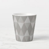 Gray Diamond Pattern Milchtasse (Vorderseite)
