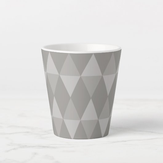 Gray Diamond Pattern Milchtasse (Vorderseite)