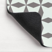 Gray Diamonds Pattern Mousepad (Ecke)