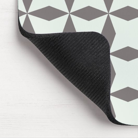 Gray Diamonds Pattern Mousepad (Ecke)